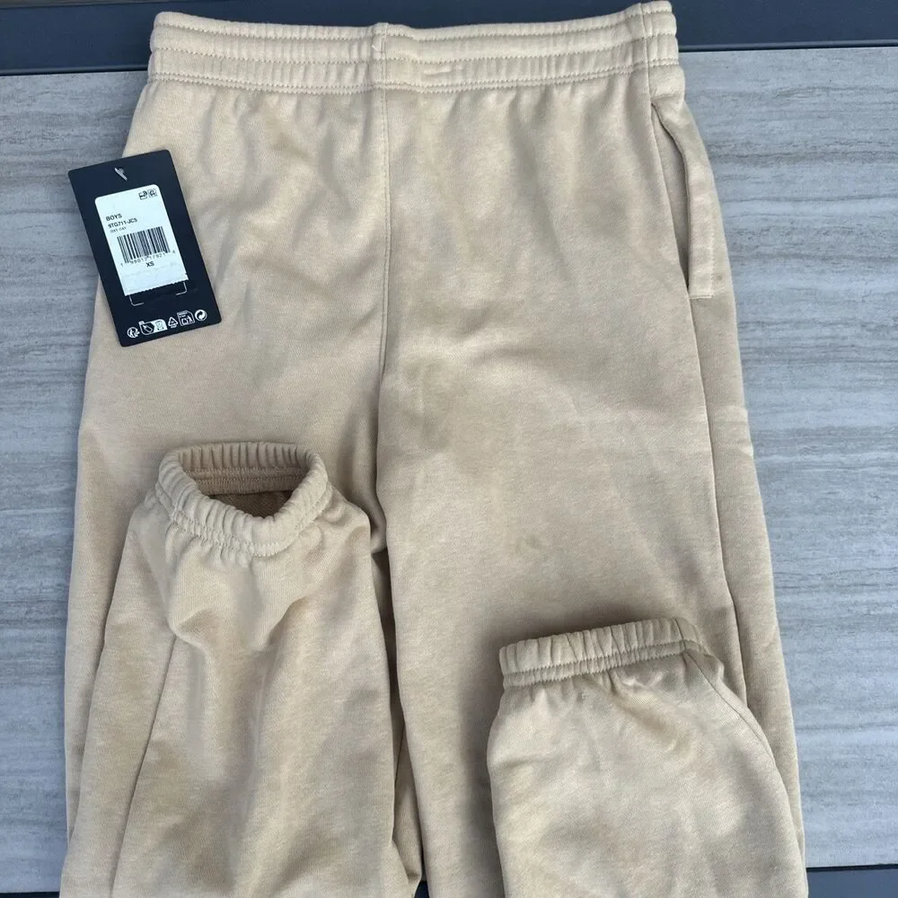 NWT Converse All Star Chuck Taylor Athletic Pants Brown Joggers Boys XS 6-7